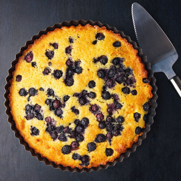 Orange and blueberry cake