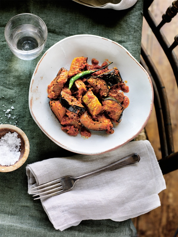 Image of Nisha Katona's Aubergine with Nigella and Poppy Seed