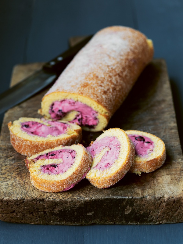 Image of Trine Hahnemann's Blackcurrant Roulade