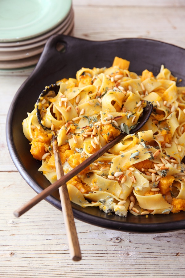 Image of Nigella's Pappardelle with Butternut and Blue Cheese