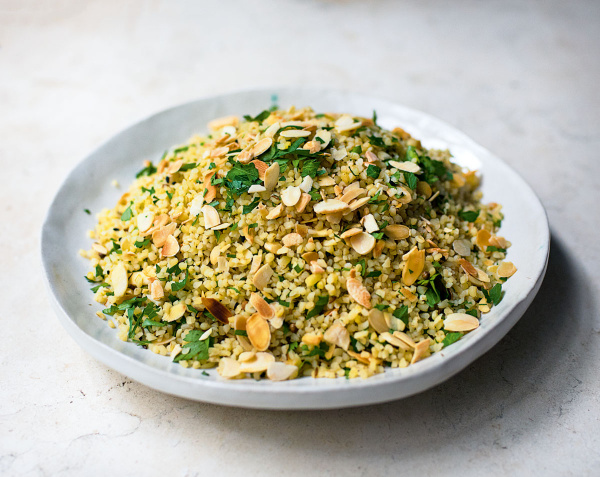 Image of Nigella's Bulgur Wheat with Flaked Almonds