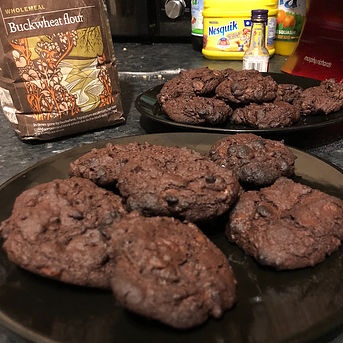 Chocolate, Mint & Buckwheat Cookies