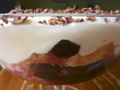 Cherry and Marsala Trifle