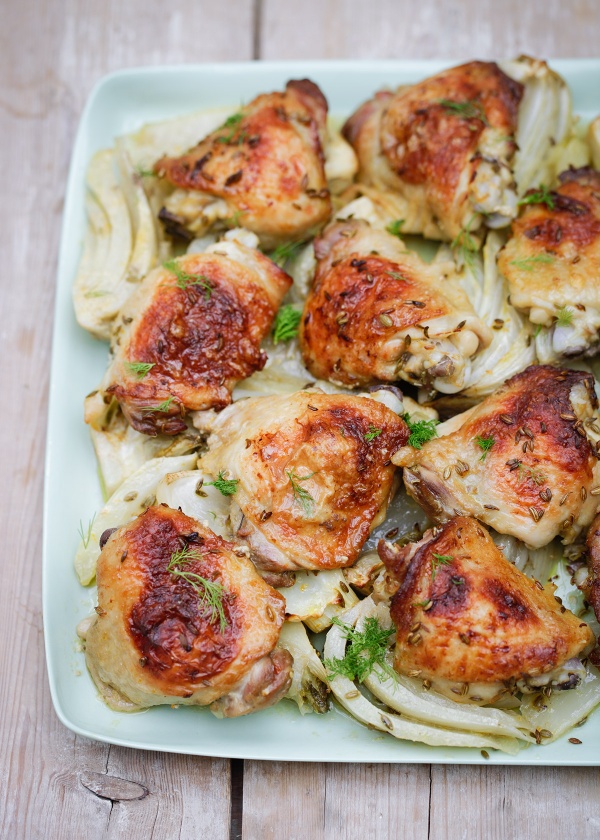 Chicken Traybake With Bitter Orange and Fennel