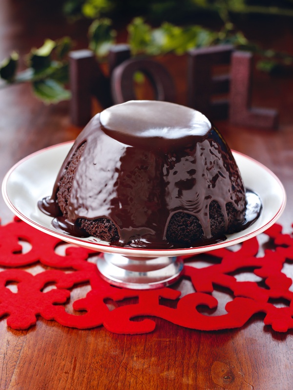 Chocolate Pudding for Christmas Pudding Haters With Hot Chocolate Sauce