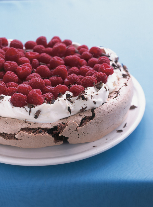 Chocolate Raspberry Pavlova