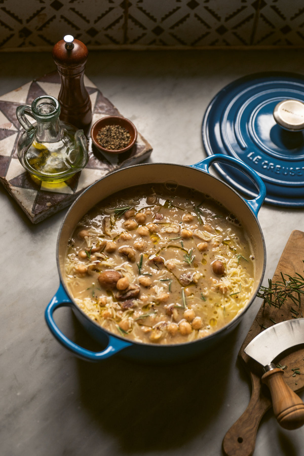 Image of Amber Guinness' Etruscan Chestnut and Chickpea Soup
