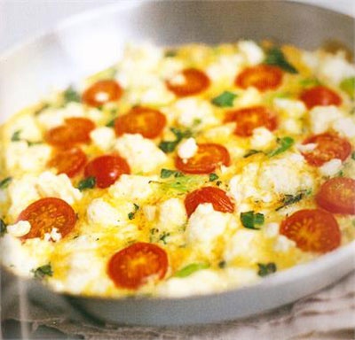 Feta Cheese and Tomato Omelette