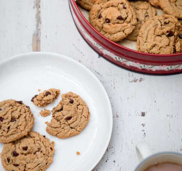 Image of Nigella's Flourless Peanut Butter Chocolate Chip Cookies