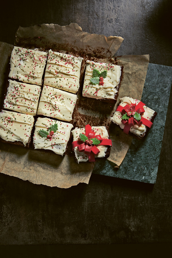 Image of Helena Garcia's Gingerbread Present Brownies