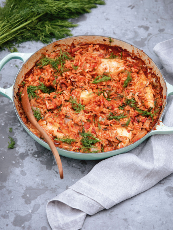 Image of Nigella's Greek Squid And Orzo