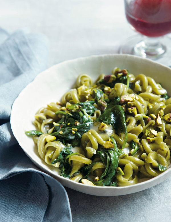 Image of Nigella's Green Pasta with Blue Cheese