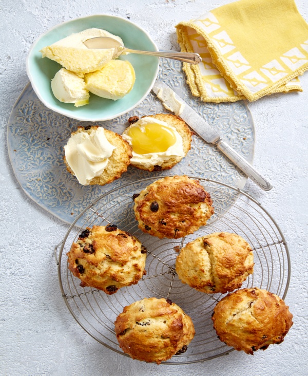 Light-as-air South African Raisin and Lemon Scones