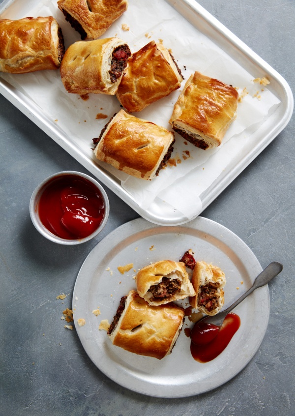 SPANISH CHORIZO AND MUSHROOM SAUSAGE ROLLS