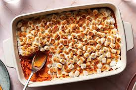Festive Sweet Potato Casserole with Marshmallows