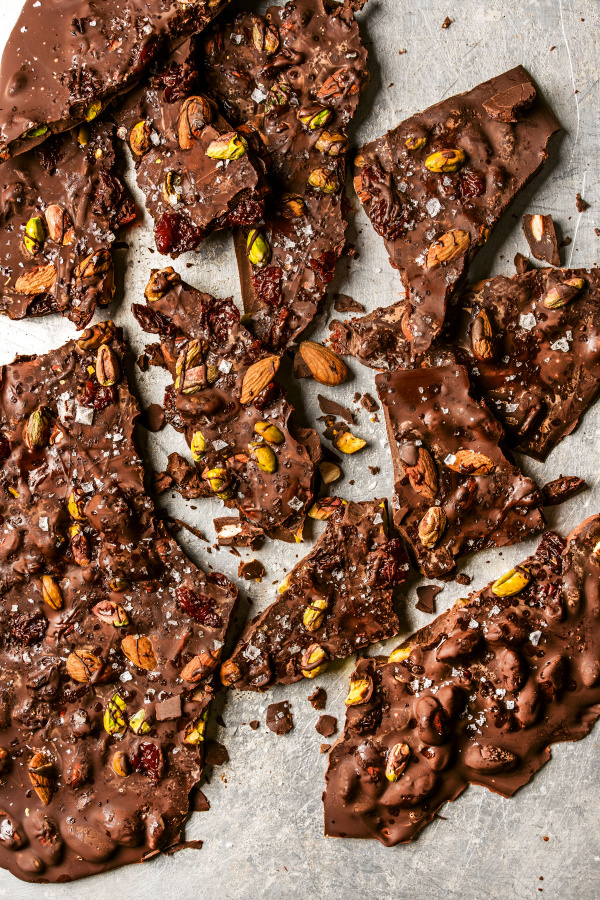 Image of David Lebovitz's Pistachio Almond and Dried Cherry Bark