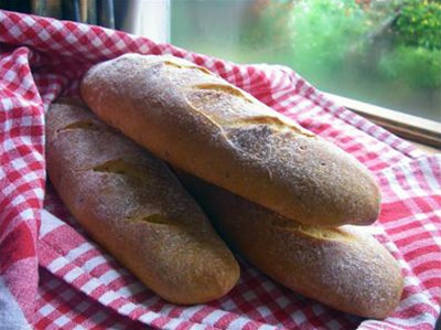 Pumpkin & Chive Baguettes