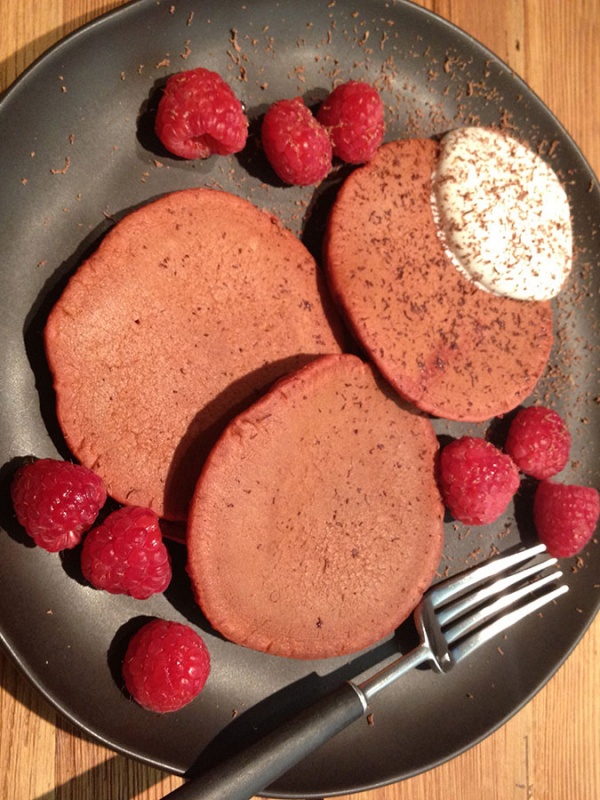 Red Velvet Pancakes
