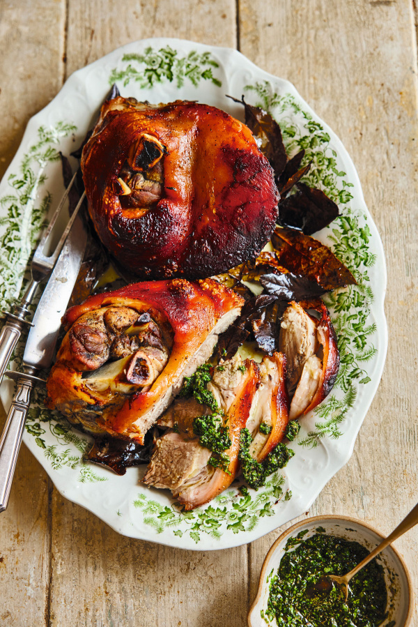 Image of Gennaro Contaldo's Roast Pork Shank with Apicius Sauce
