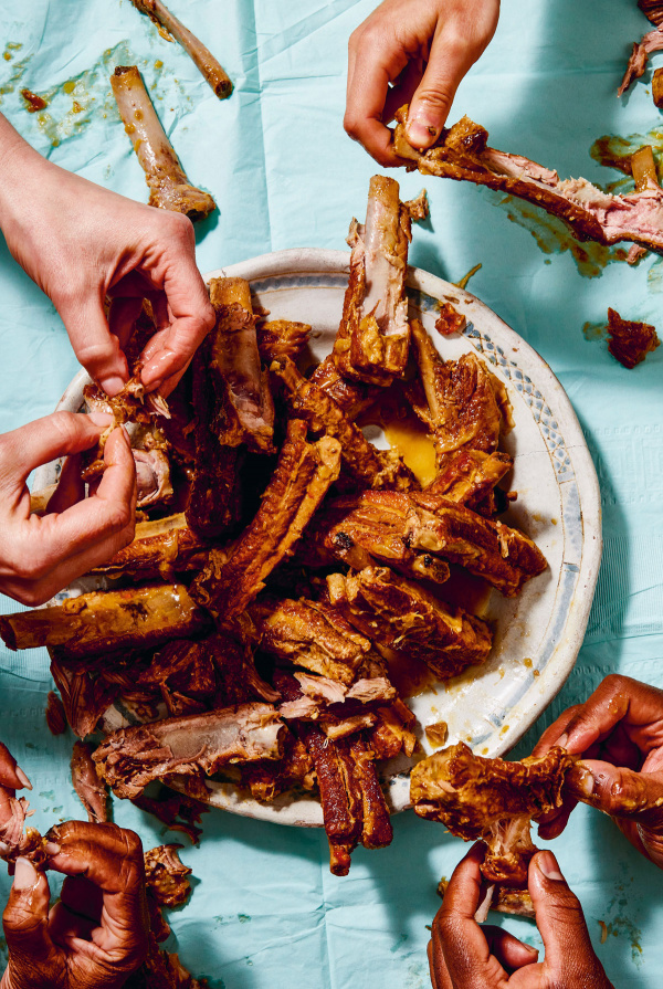 Image of Andi Oliver's Rum and Ginger Braised Pork Ribs