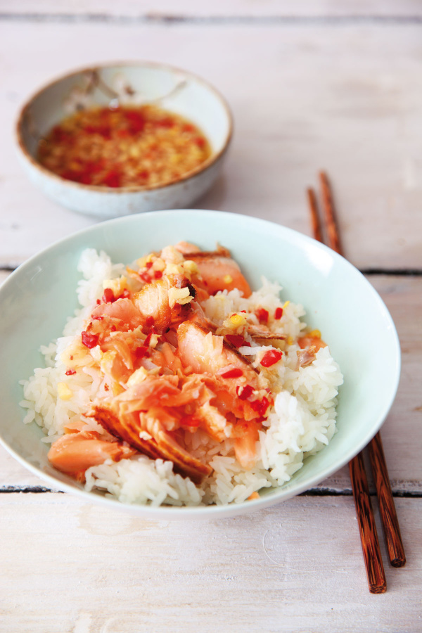 Salmon and Sushi Rice, Nigella's Recipes