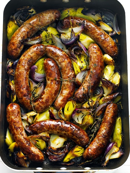 Image of Annie Bell's Sausage and Onion Roast