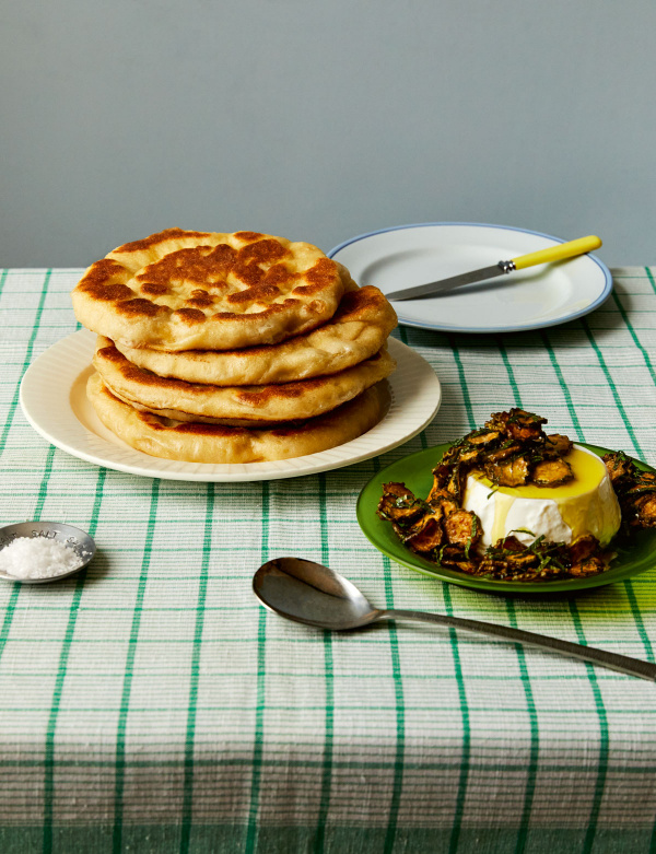 Image of Ben Lippett's Semolina Flatbreads with Scapece