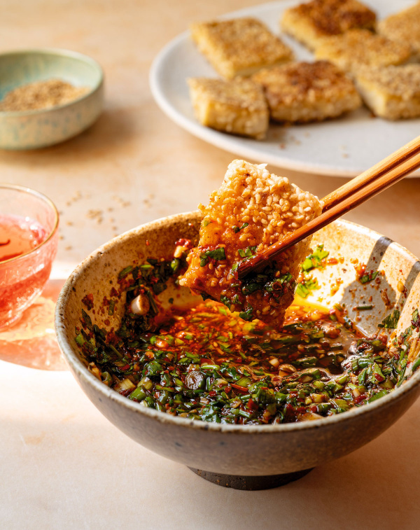 Image of The Leungs' Sesame Crusted Tofu by