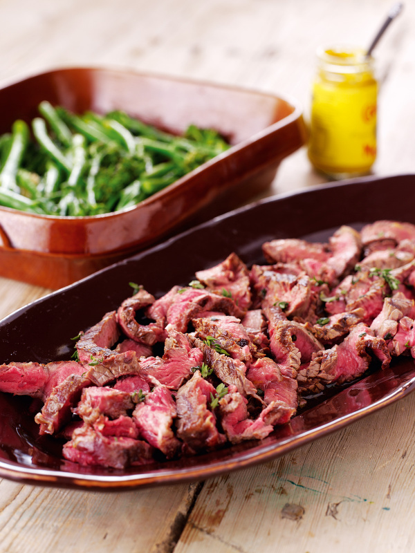 Steak Slice With Lemon and Thyme