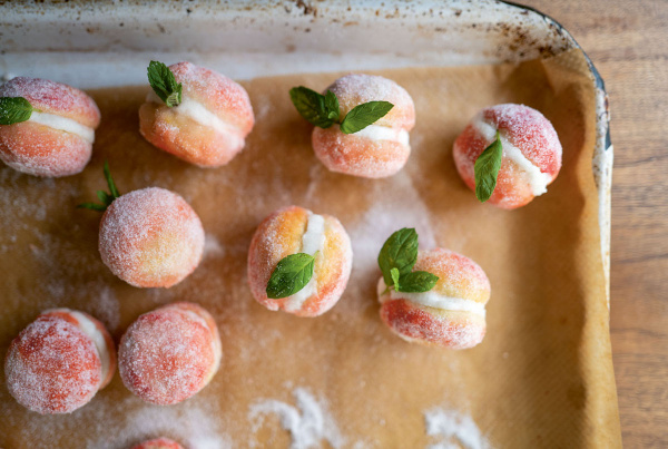 Image of Letitia Clark's Tiny Peach and Almond Cookies