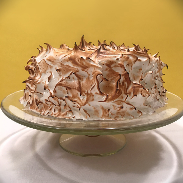 Image of Nigella's Toasted Marshmallow and Rhubarb Cake