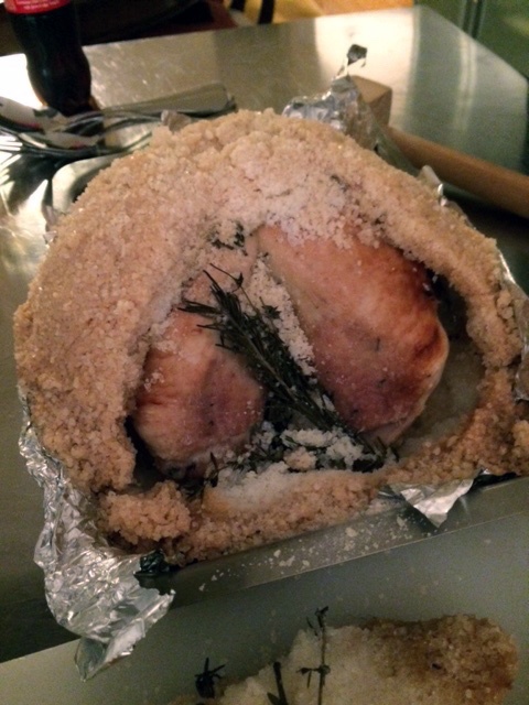 Turkey Crown in a Salt Crust