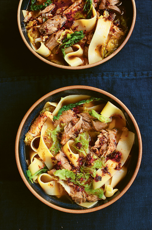 Image of Nigella's Wide Noodles with Lamb Shank